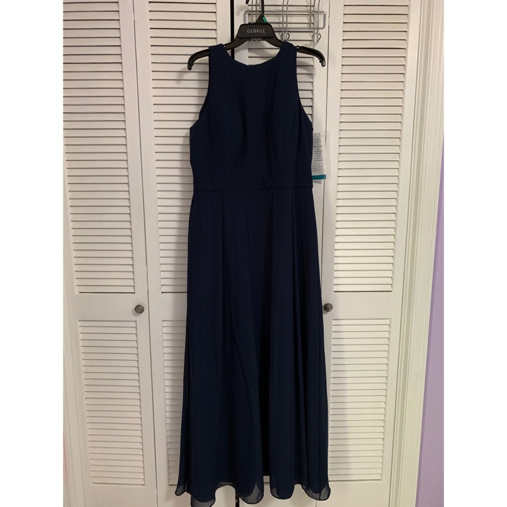 Levkoff brand new Navy A-line floor length dress